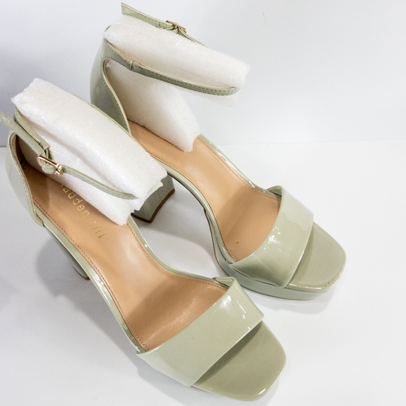 Madden Girl Omega Two-piece Platform Dress Sandals Sage -11 - Picture 3 of 6
